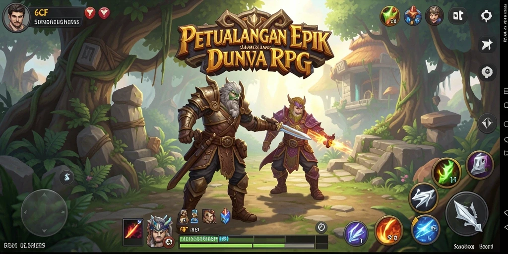 Tampilan gameplay RPG yang mendebarkan dan memikat.