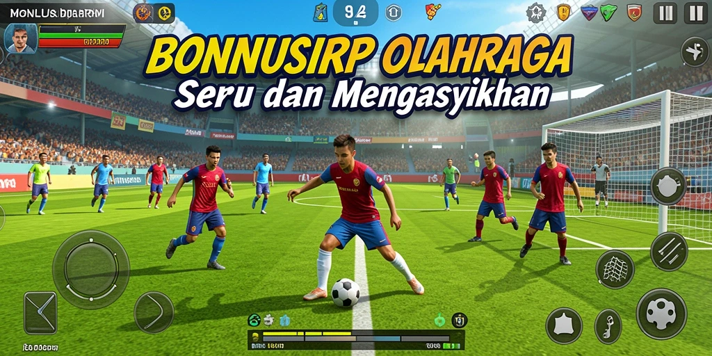 Tampilan gameplay seru di BONUSRP dengan aksi olahraga mendebarkan.