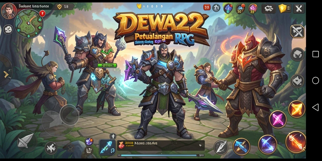 Tampilan memukau dari gameplay RPG DEWA22 yang mengasyikkan.