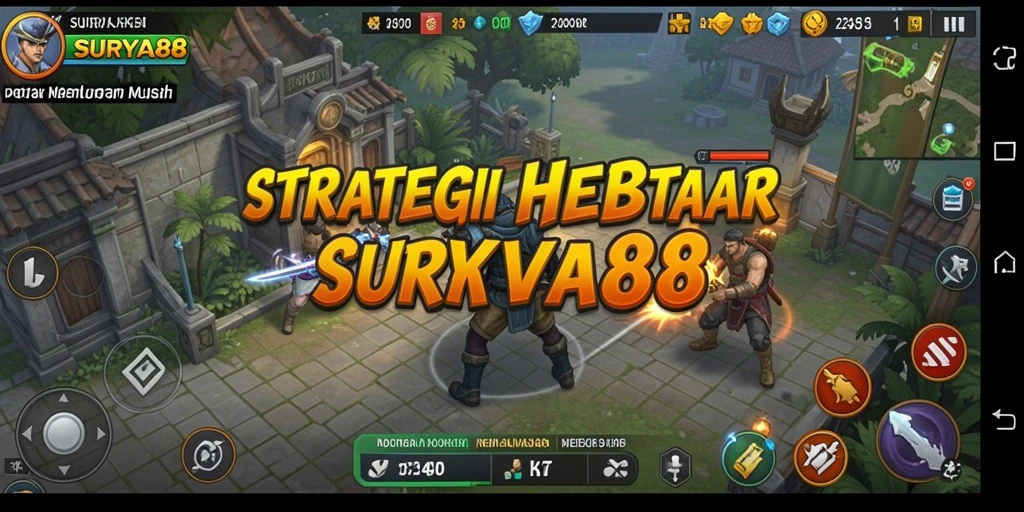 Tangkapan layar gameplay <strong>SURYA88</strong> menampilkan strategi seru dalam pertempuran.