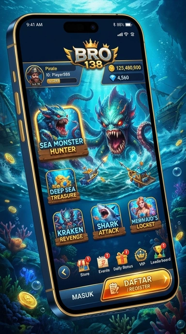 Screenshot proses unduh yang sederhana di aplikasi bro138.